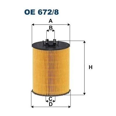 Olejový filter FILTRON OE 672/8