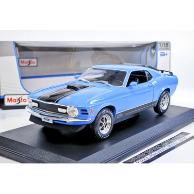 Maisto Ford Mustang Mach 1 1970 Modrá/Černá 1:18