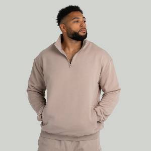 GymBeam STRIX Суичър Taupe S