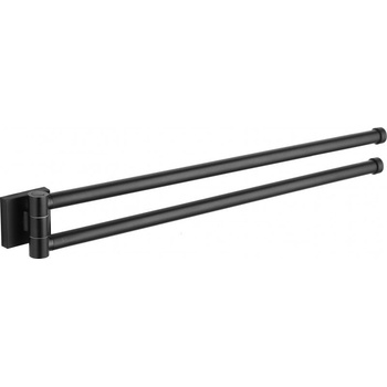 Mexen Rufo двоен въртящ се държач за кърпи, черен - 7050925-70 (7050925-70)