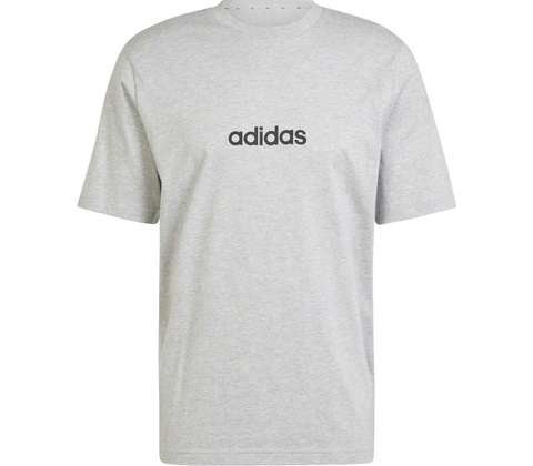 adidas Essentials Linear Single jersey sivé čierne