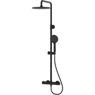 Roca Душ система iris-t с термостатен смесител, черен цвят (wq3w33870161213)