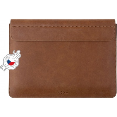Kožené pouzdro FIXED Oxford pro Apple MacBook 12" hnědé FIXOX2-MAC12-BRW