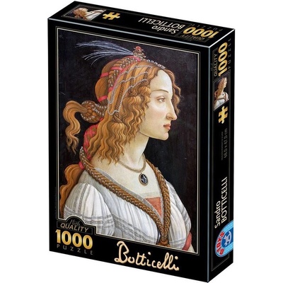 D-Toys Botticelli Sandro: Idealizovaný portrét dámy 1000 dílků