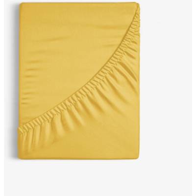 Goldea bavlna napínacia plachta medovo žltá 80x160