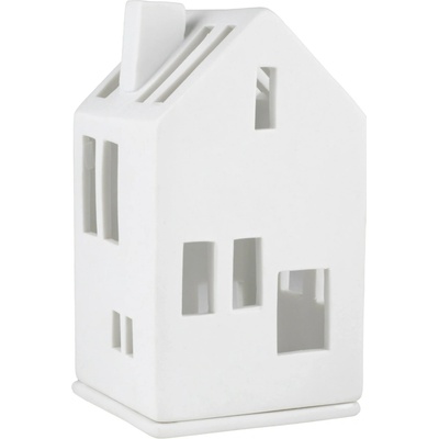 räder Porcelánový svícen domeček Residential, bílá barva, porcelán