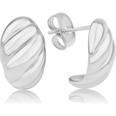 Meucci Ocelové náušnice croissant DE514