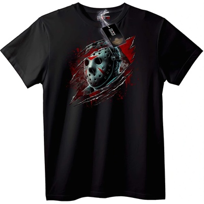 NOONEBRAND Тениска Friday the 13th Джейсън Маска - 2XL, Black