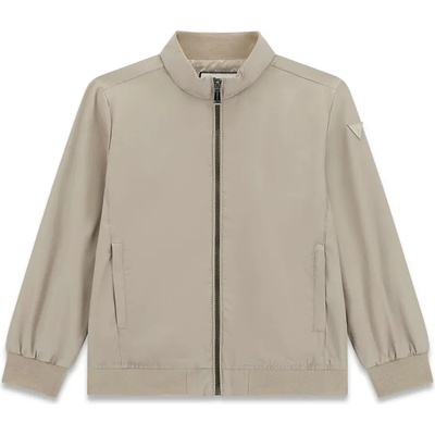 GUESS Яке ветровка за момче с цип в бежов цвят Guess