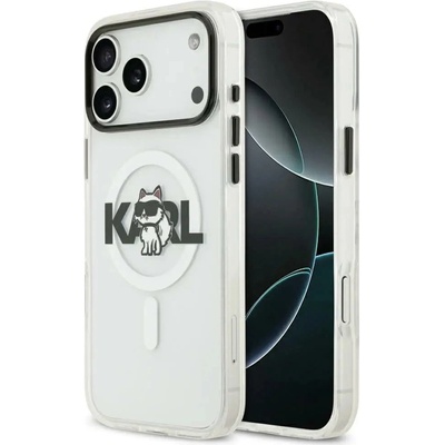 KARL LAGERFELD IML Choupette Sketch Logo MagSafe Калъф за iPhone 17 - Прозрачен (3666339504670)