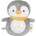 Moni Нощна лампа и прожектор Moni Toys - Snuggly, Penguin (111657)