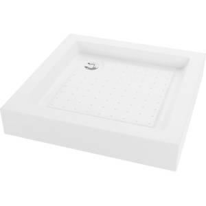Mexen Rio квадратен поддушник 80 x 80 см, бял - 45108080 (45108080)