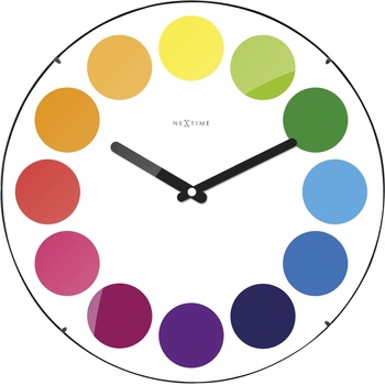 NeXtime Стенен часовник Dots Dome бял (3166)