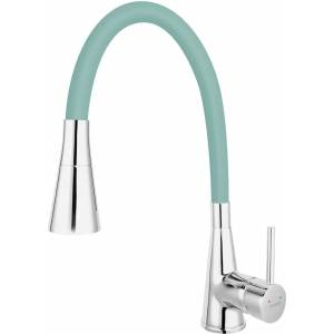 FERRO Кухненски смесител Ferro Zumba II с гъвкав чучур, ментово зелен (BZA42M)