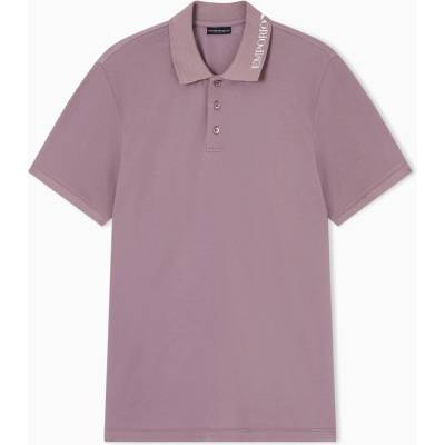 Блуза с яка Emporio Armani Men's Short Sleeve Polo Shirt - Old Rose