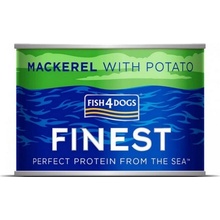 Fish4Dogs Finest makrela so zemiakmi 185g