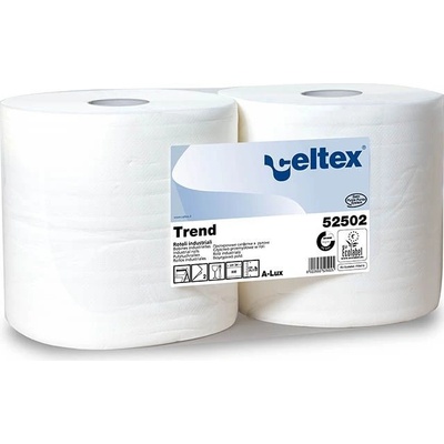 Celtex Průmyslová papírová utěrka White Trend 800, šířka 26,5cm - 2ks