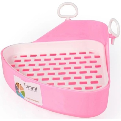 Tommi pro fretky s roštem rohové 18 x 18 x 10 cm – Zboží Mobilmania