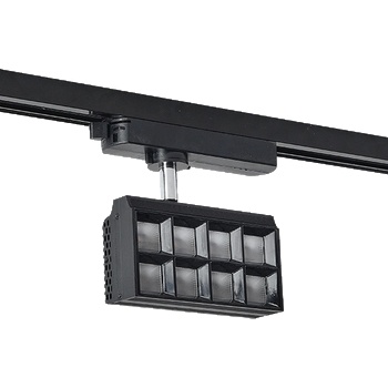 ELMARK РЕЛСОВ ОСВЕТИТЕЛ pfld 2-ЛИНИИ 20w 30° 4000k ЧЕРЕН (93pfld2040/bl)