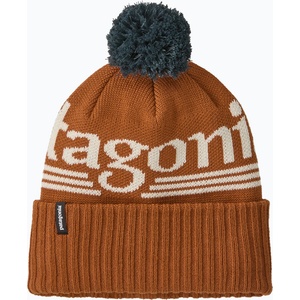 Patagonia Зимна шапка Patagonia Powder Town hut tripper logo: cinnamon brown