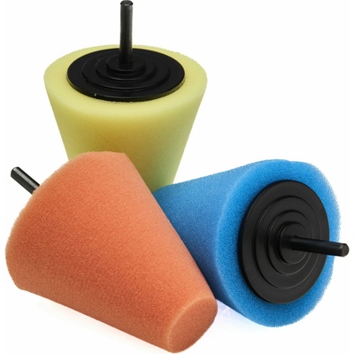 Kraft&Dele KD1592 Pěnový leštící kužel 150 mm sada 3 ks