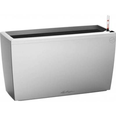 Lechuza Květináč Cararo Premium stříbrná metalický 75 x 30 x 43 cm – Hledejceny.cz