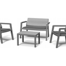 Keter Emily Patio Set so sedákmi šedá