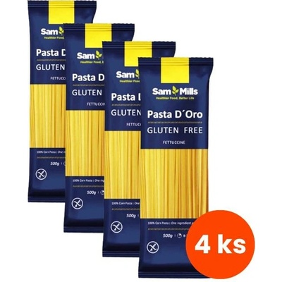 Sam Mills Kukuřičné těstoviny fettuccine 4 x 0,5 kg