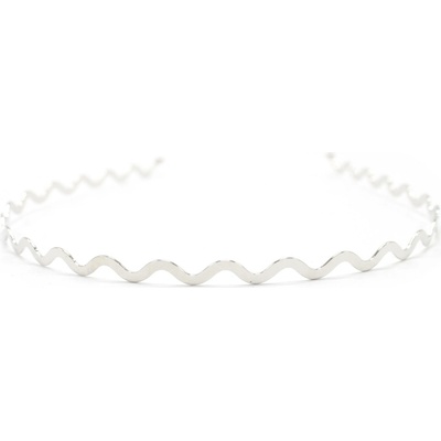 Kovová čelenka ve tvaru vlnky Barva: stříbrná