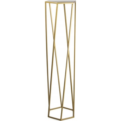 DekorStyle Stojan na květiny Loftstyle III 100 cm zlatý – Sleviste.cz