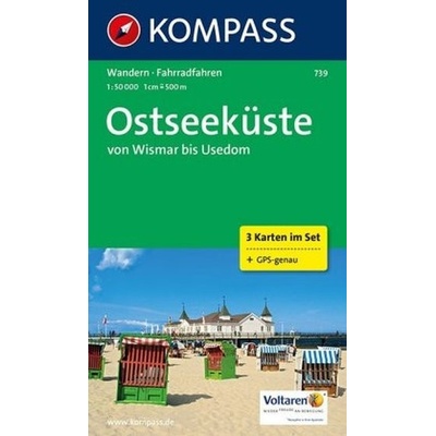 Wismar bis Usedom 739 ,3 mapy 1:50T NKOM