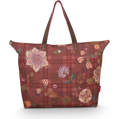 PIP Studio taška nákupní velká Tilda Flores Felices 66 x 20 x 44cm 51.275.001 červená