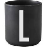 Design Letters Чаша халба aj буква l порцеланова черна (10204000l)