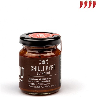 Huhu Chilli ULTRAHOT chilli pyré Habanero 60 ml – Zboží Mobilmania