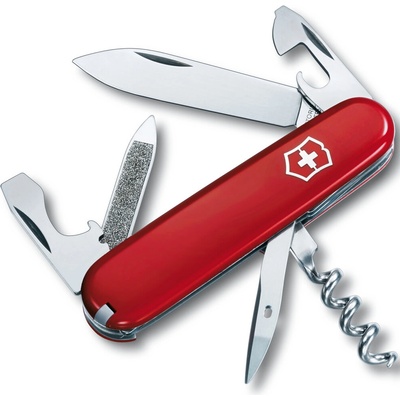 Victorinox Vreckový nôž Sportsman 12 funkcií, červený, bez krúžku
