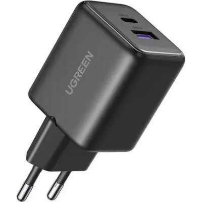 UGREEN ЗАРЯДНО УСТРОЙСТВО X516 220V 1xUSB-C 1xUSB A 30W mini UGREEN - ЧЕРЕН (Ugreen 65014)