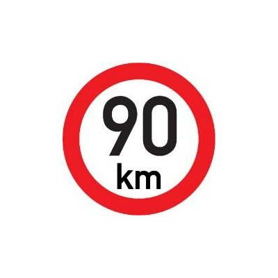 Označení rychlosti 90km, reflexní (pr.200mm) 12538E