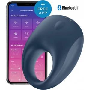 Satisfyer Презаредим вибриращ пенис пръстен Satisfyer Strong One с App