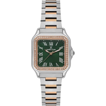 Daniel Klein DK. 1.14040-6 Дамски часовник Сребристо/ Златист-Зелен циферблат, Верижка от неръждаема стомана