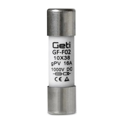 Pojistka GETI GF-F02 pro fotovoltaické systémy 16A/1000V DC (02450107)