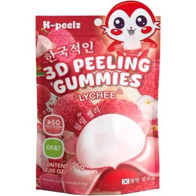 K-Peelz Lychee 3D Peeling Gummies 75 g