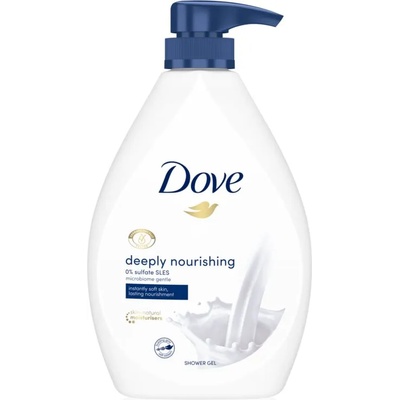 Dove Deeply Nourishing овлажняващ душ гел с дозатор 720ml