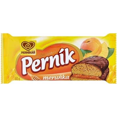 Perníkář Medový perník s ovocnou náplňou s marhuľami v tmavej poleve 60 g