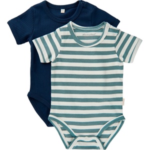 Minymo Детско ежедневно термо бельо Minymo Kid's Body S/S (2-Pack) Everyday base layer - Goblin Blue - размер 80 (EU) (714-1854-0516)