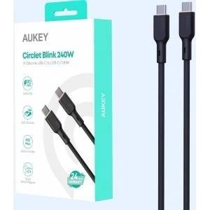 AUKEY USB Cable Aukey USB-C to USB-C 1.8 m Black (Aukey)