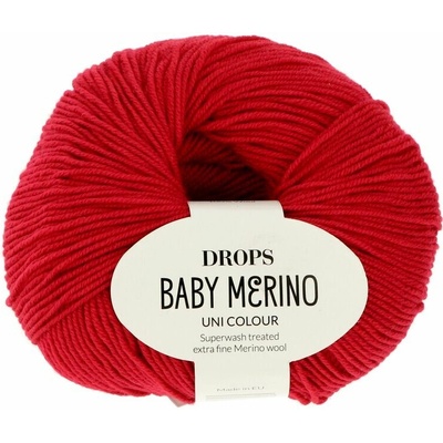 Drops Baby Merino UNI 16 červená
