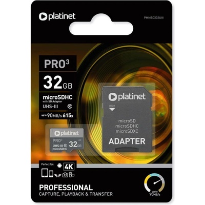 PLATINET microSDHC 32 GB class10 44003