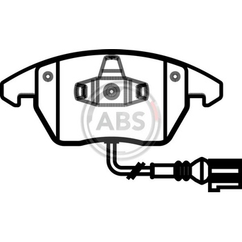 A.B.S. Sada brzdových platničiek kotúčovej brzdy 37414