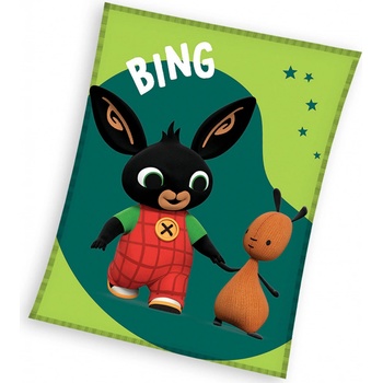 Carbotex Dětská mikroplyšová deka Zajíček Bing a Kamarád Flop