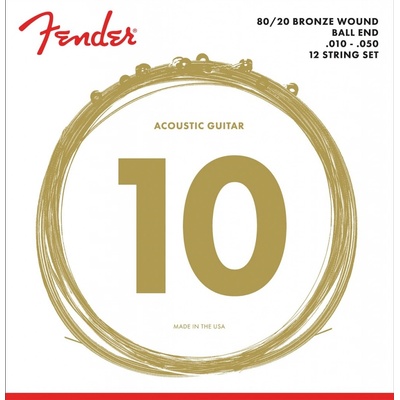 Fender 70-12L 80/20 ball end, 10-50